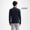 PELLIOT Men's Moisture-Wicking Quick-Dry Long-Sleeve Stand Collar T-Shirt