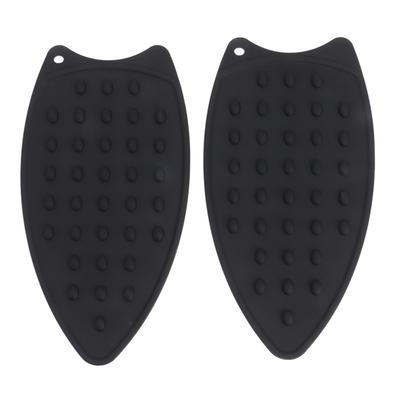 2Pcs Silicone Iron Rest Pad Durable Impact Resistant Heat Resistant Iron Mat for Ironing Boards