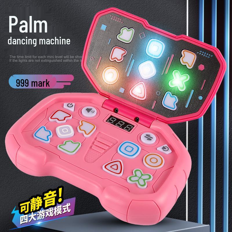 Cross-Border Music Speed Push Game: Children s Educational Handheld Flip Cover Decompression Toy with Levels and Dancing Challenge