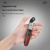 Double Direction Ratcheting Socket Spanner Tool Kit Ergonomic Grip Compact Design Fit For Tight Space Maintenance Tasks