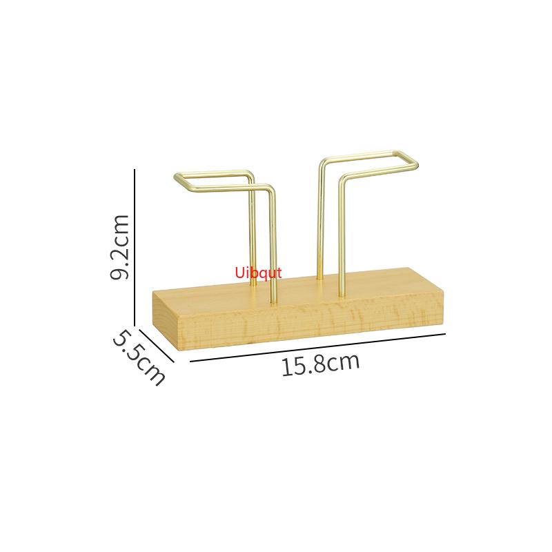 tissue holder hotel Western restaurant napkin paper holder solid wood tabletop napkin holder coffee sushi shop paper box clip