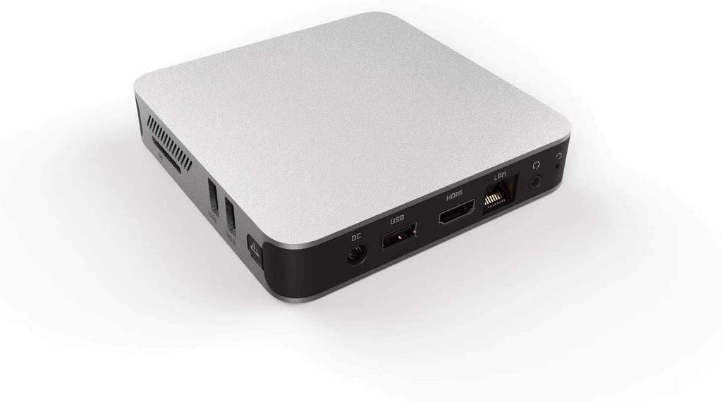 GMJ Desktop Mini PC with WPS Office and Windows 10 Celeron N3350 4GB 64GB USB and Quiet Operation Ultra-Lightweight, Space-Saving Pro, Processor,