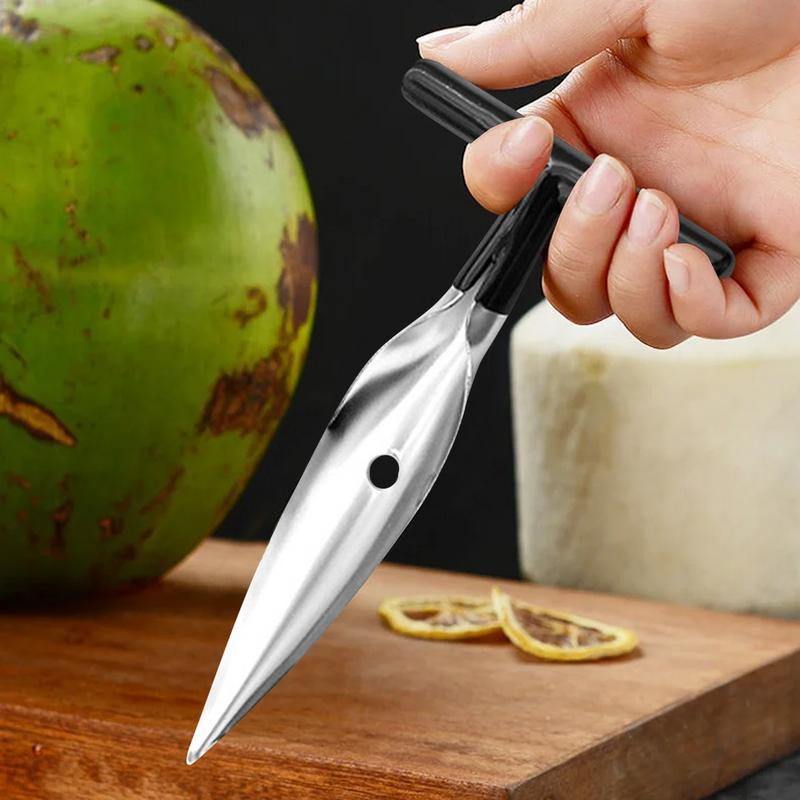 Coconuts Opener Coconuts Puncher  Wear-Resistant Kitchen Gadget with Non-slip Handle for Women Men Adults Family Boys