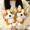Hot Wholesale Holiday Gifts 28cm Standing Corgi Plush Toy Stuffed Hand Doll Cartoon Cute Pillow Home Decor Kids Birthday Gift