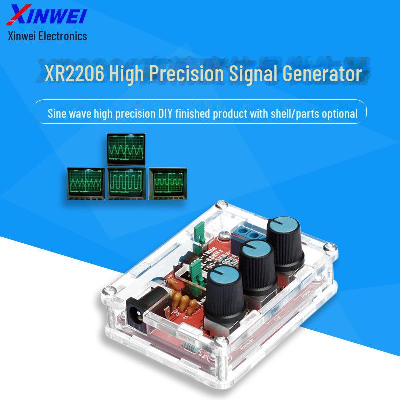 DIY XR2206 High Precision Signal Generator Kit with Shell - Function Generator for Sine Wave Signals
