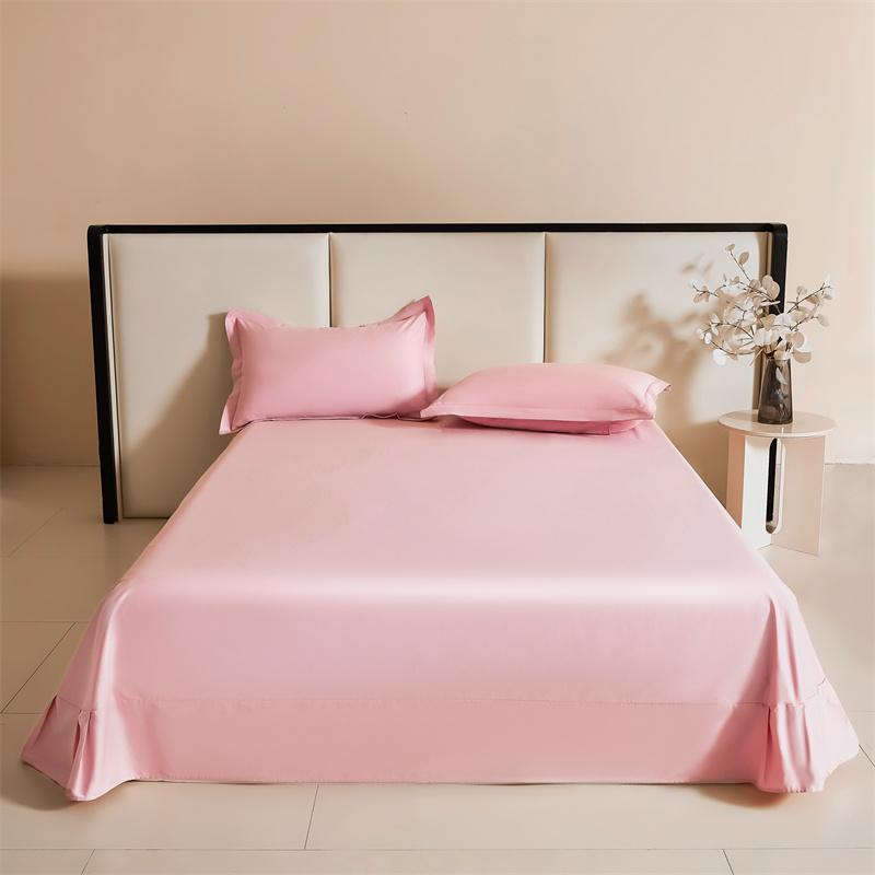 

100% Cotton Solid Color Bed Sheet Set Hotel Luxury White Queen King Bedding with Pillowcase Home Soft Bed Cover for All Seasons 160x245cm 3pcs