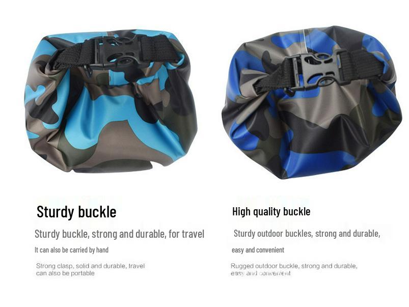 Camouflage Drifting Waterproof Bag: Versatile Single/Double Shoulder, Large Capacity, Lightweight Beach & Swimming Storage