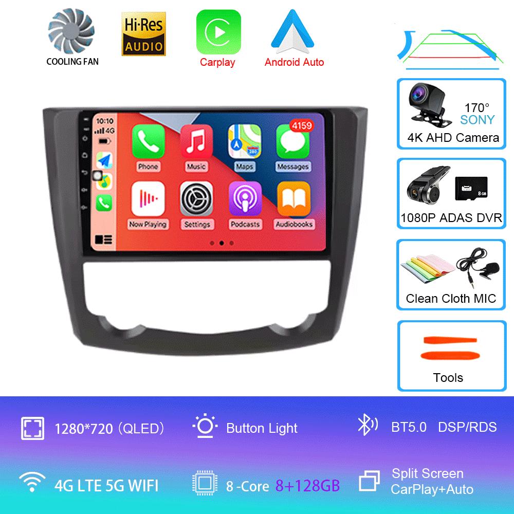Für Renault Kadjar 2015 2016 2017 2018 2019 9 Zoll Android 14 Auto BT Radio Multimedia Video Player Navigation GPS 2 Din Kein DVD
