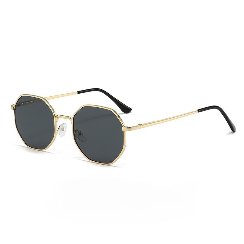 

Non-polarized Retro Square Sunglasses for Men/Women Small Frame Polygon Sun Glasses Vintage Metal Sunglasses