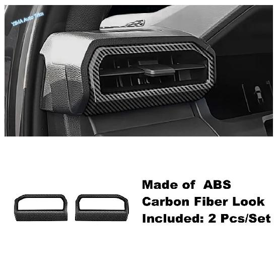 Car Gear Shift Knob / Roof Reading Lights / Air AC Outlet Vent Cover Trim For Toyota Tacoma 2024 2025 Carbon Fiber Accessories