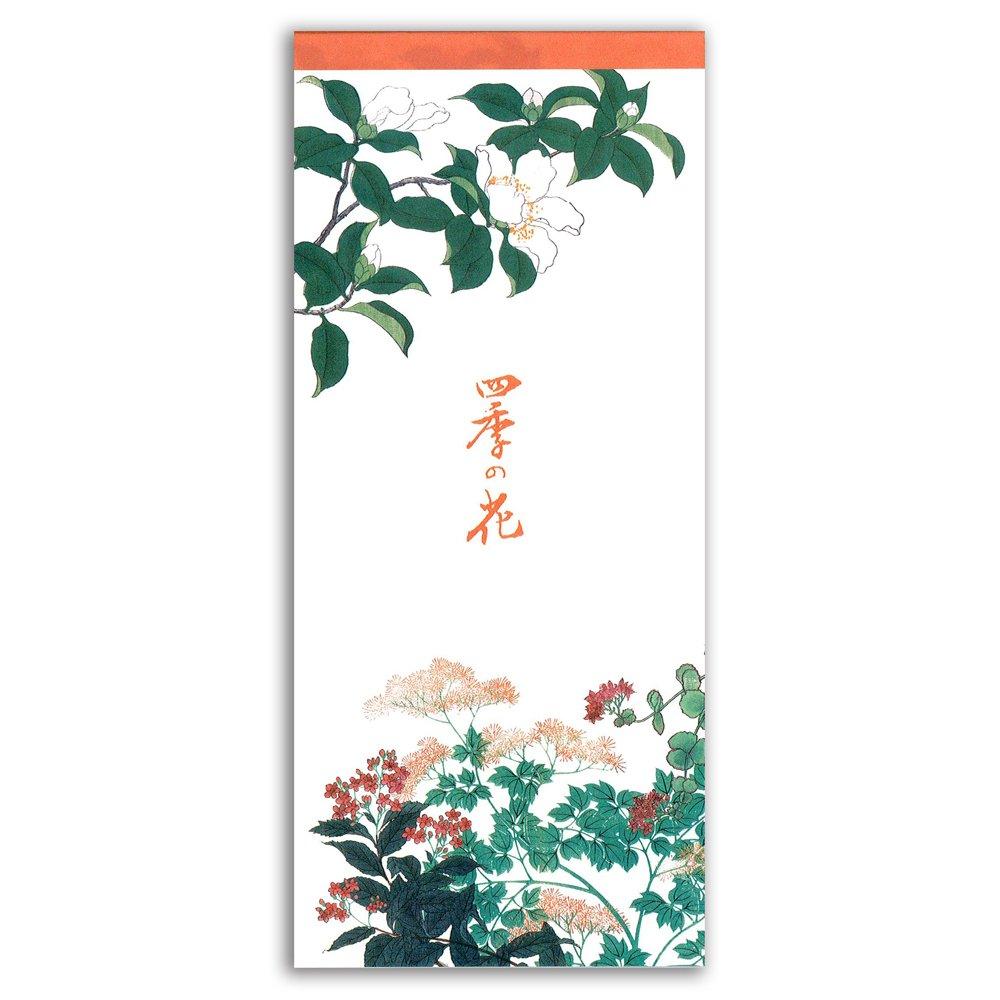 

Geisodo Notepad Four Seasons Flowers Camellia One-stroke - IP-018