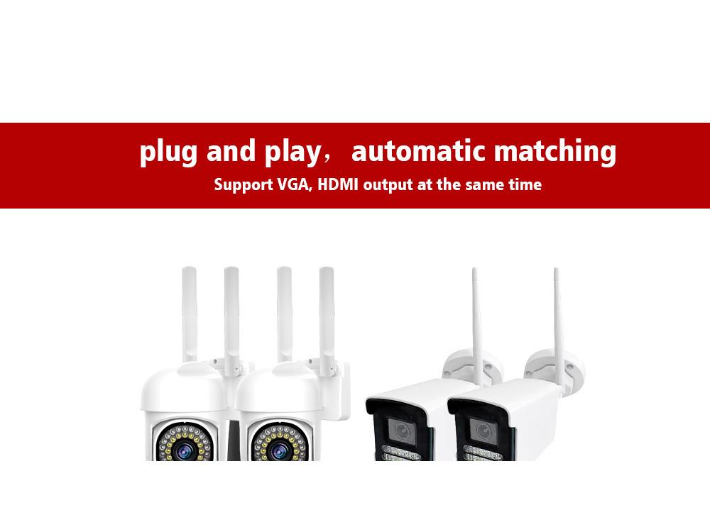 5MP HD Outdoor Wireless Surveillance Camera with Waterproof Design & Voice Intercom