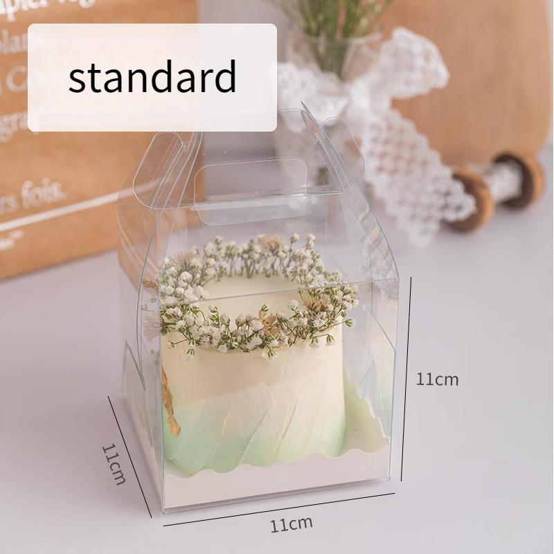 Disposable Transparent Cake Case One Piece Portable Pastry Gift Boxs Explosive Cake Portable Packaging Chest with Multiple Sizes To Choose From