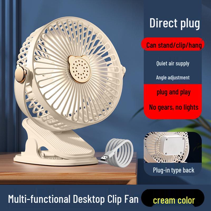 

6-Inch USB Rechargeable Clip Fan for Home, Dorm, Desktop, or Wall Mount - Multifunctional and Portable with Free Shipping 205x170x130mm