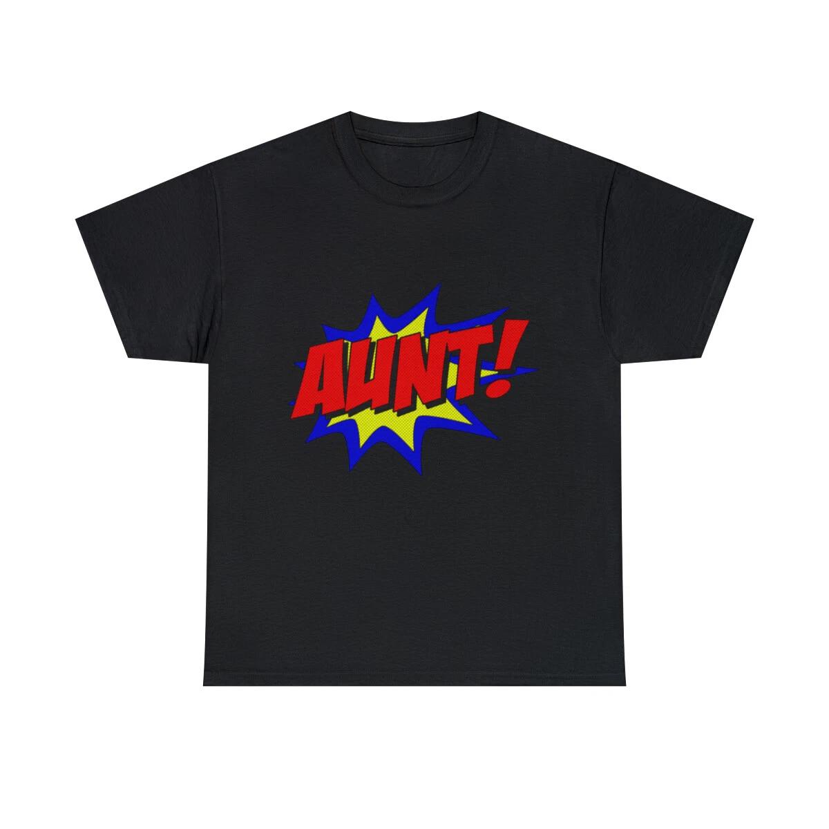 Superhero Aunt Graphic Tee Shirt, S-5XL S