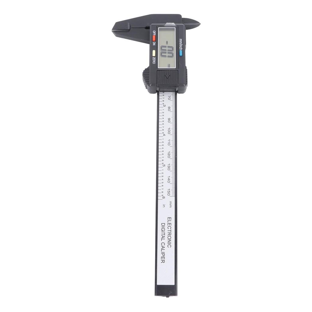 Electronic Digital Caliper Measuring Tool with Telescopic Rod 150mm 0.1mm Plastic