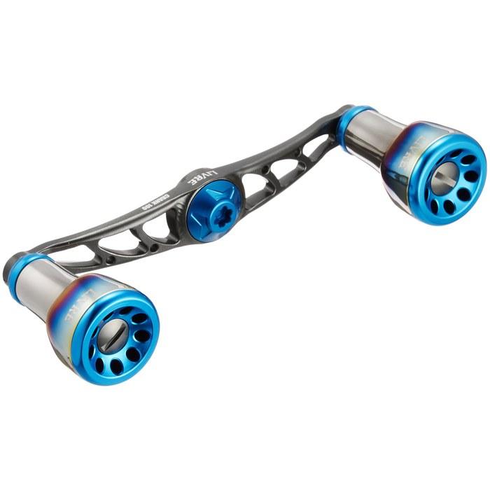 LIVRE FullComp Crank (Left Handle) for Shimano 100 (Gunmetal P + Blue G)