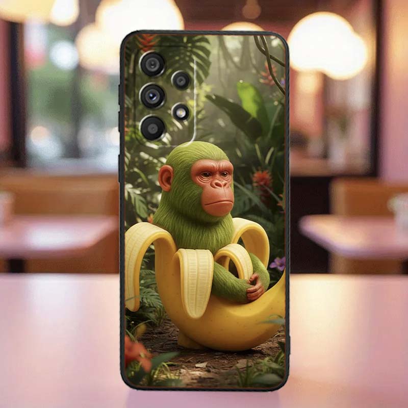 Tung Tung Sahur Anime Art For Samsung A41 A35 A34 A33 A32 A25 A24 A23 A21s A06 A05 A04 A03 Note 10 20 Ultra 5G Black Case