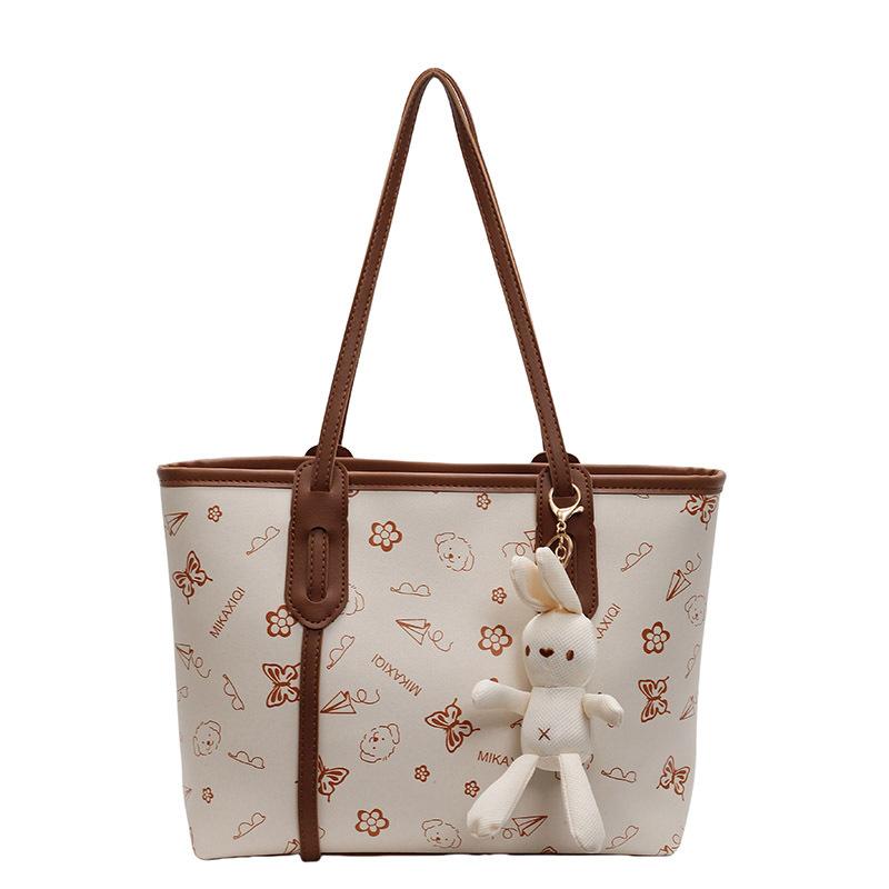New Fashionable Versatile Tote Bag Women's Large-capacity Shoulder Bag Leisure Commuter Handbag Class Bag