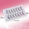Colored Eye Tail Colored False Eyelashes 7 Pairs 3D Mink Lashes Thick Fluffy Eye Eyelashes  Women