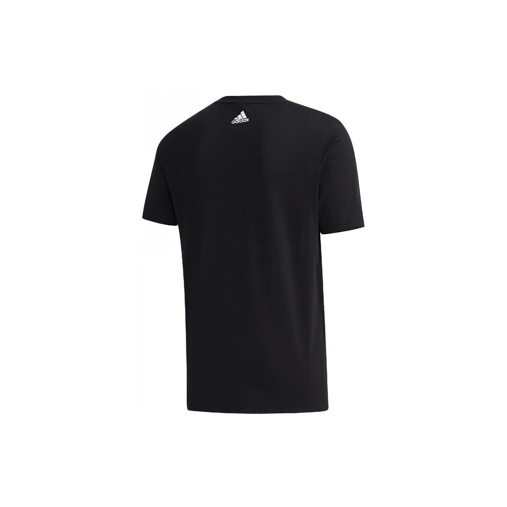 Adidas T Shirts Men's Black Crew Neck Moderate Straight Fit GH4419