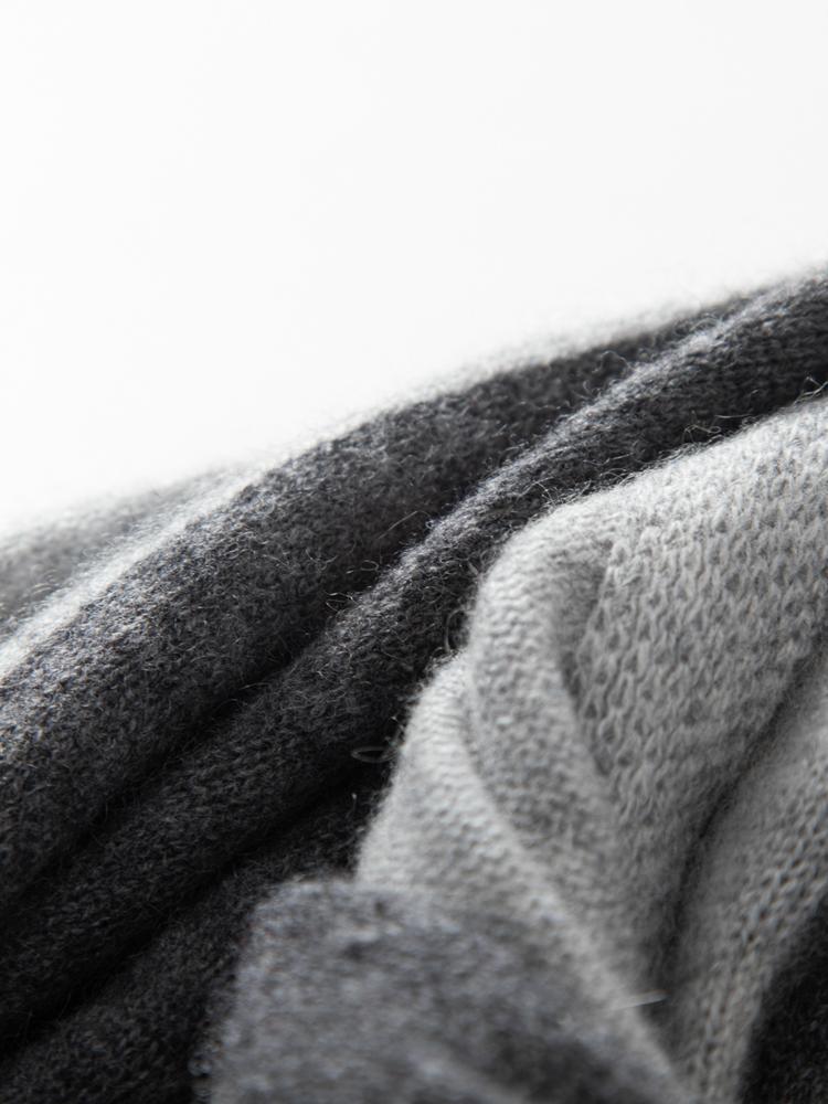 Women Wool Cashmere 2 Tones Match Scarf Pashmina Big Scarves Wrap Shawl Men Cashmere Light-thin Outer Wraps Hijab