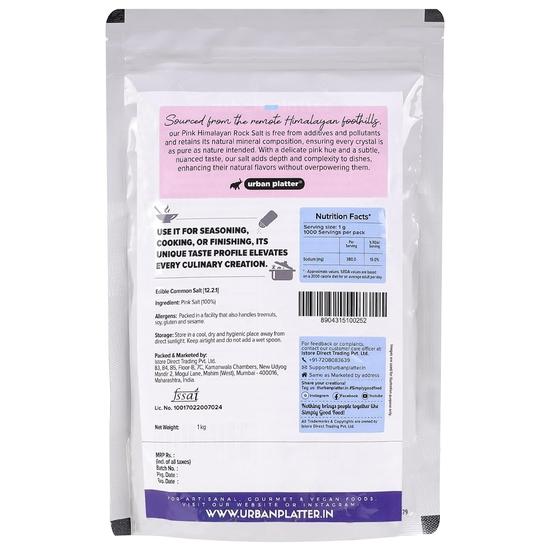 Urban Platter Poudre de sel gemme rose de l'Himalaya, 1 kg