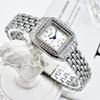 GREALY Women's Classic Retro Square Waterproof Diamond Quartz Watch