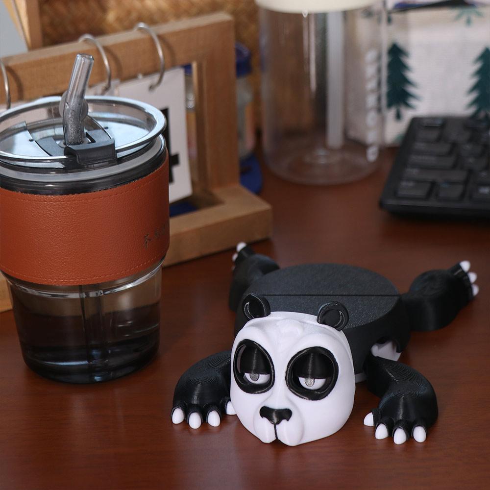 Funny Expression Panda Cup Pad Anti-scald Coffee Mug Drinks Holder Cute Cup Pad Quirky Toys  Office