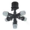 1set Hanging Anti Drip Misting Nozzle Cross Atomizing Nozzle Fog WATER SPRAY To Greenhouse Drip Irrigation