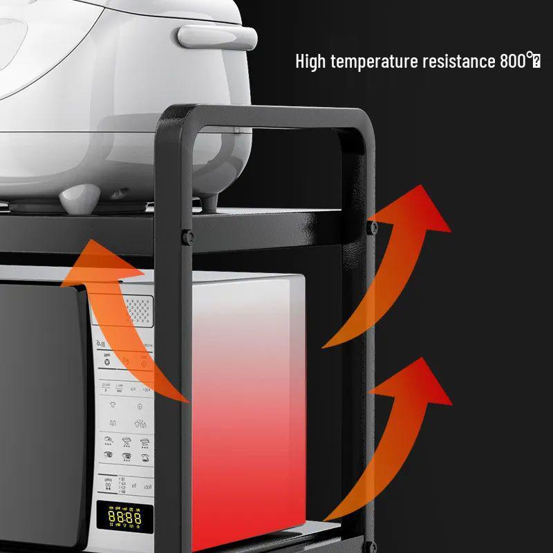 Microwave Oven Kitchen Storage Rack for Spices and Rice Cooker