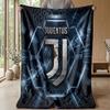 Juventus FC Theme blanket Soft Flannel Blanket Plush Throw Blanket Cozy Sofa Bed Blanket for Home Decor