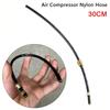 1Pcs High Pressure Air Compressor Nylon Hose 6mm Dia with Small Brass Parts Pressure Relief Valve Tube 30cm Air Line Hose