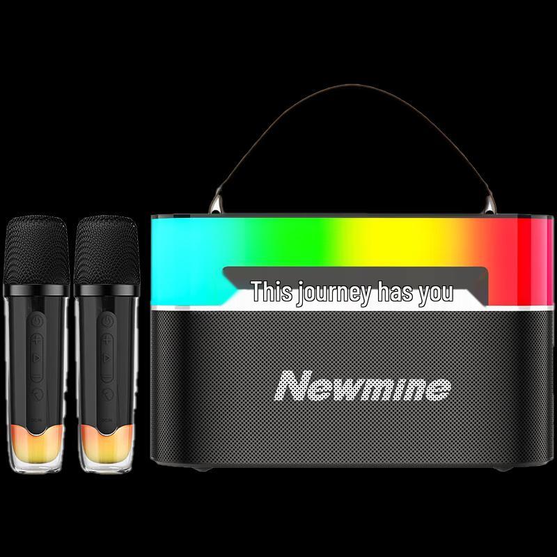 Newmine MC75 Portable Outdoor Bluetooth Karaoke Speaker with Dual Mics
