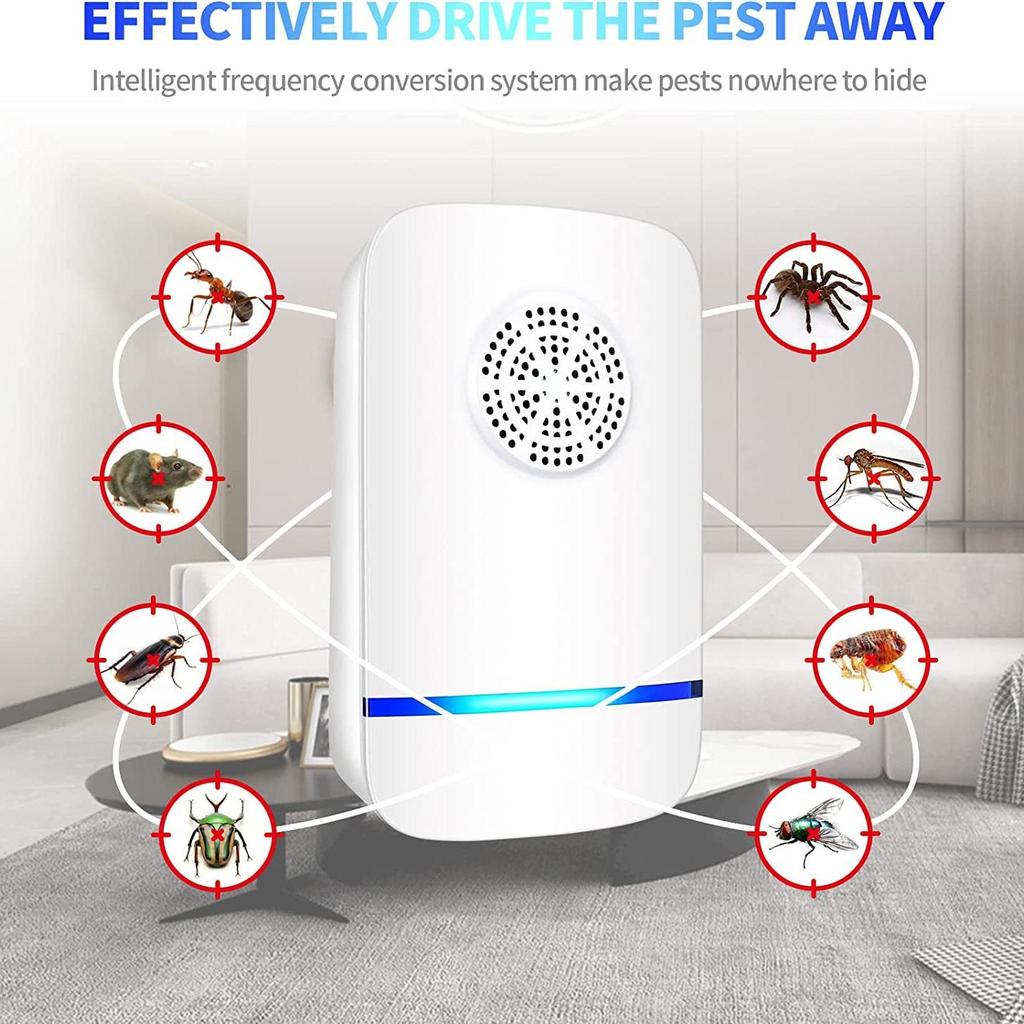 Ultrasonic Pest Repeller: Mosquito, Rodent, Insect, Cockroach Repeller and Mosquito Killer Lamp