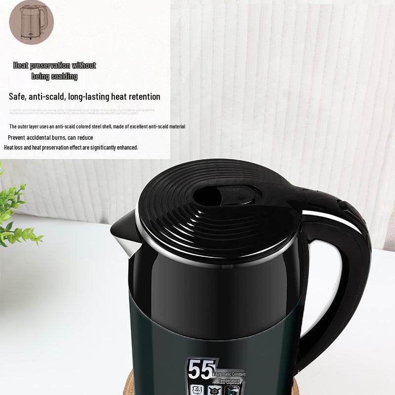 Wanlida Edelstahl Wasserkocher: Kompakter Haushaltsgerät mit Warmhaltefunktion.