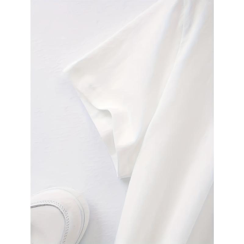 European Size Women's Leaf Print Short Sleeve T-Shirt - Casual Round Neck Blouse with Medium Stretch Fabric, Spring/Summer/Fall Wardrobe Essential,