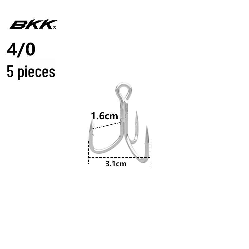 BKK Black King Kong Sea Fishing Treble Hook 6087-4X - Special Pencil Minnow Popper Hook.
