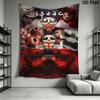 Dark Indie Game Wall Hanging Printed Fabric Blanket Decorative Tapestries for Bedroom Living Room Home Decor