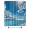 Sonnenaufgang Strand Himmel Design Wasserdicht Duschvorhang Hitzebeständig Maschinenwaschbar Nicht-Transparent 180x180cm