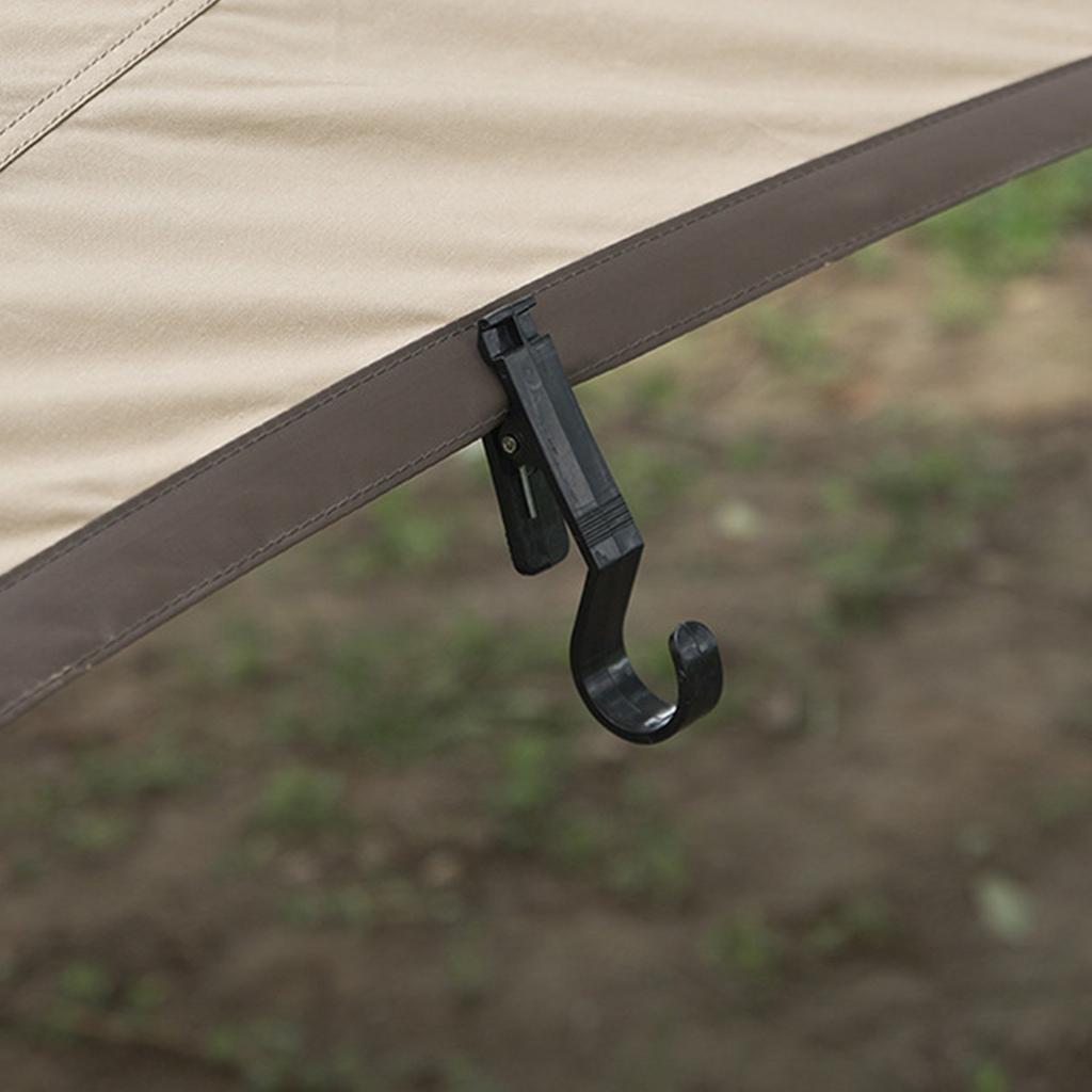 4Pcs Tent Fixed Clip Outdoor Camping Lights Hook Portable Hangings Lights Clip Tent Canopy Clip Shower Curtain Hook