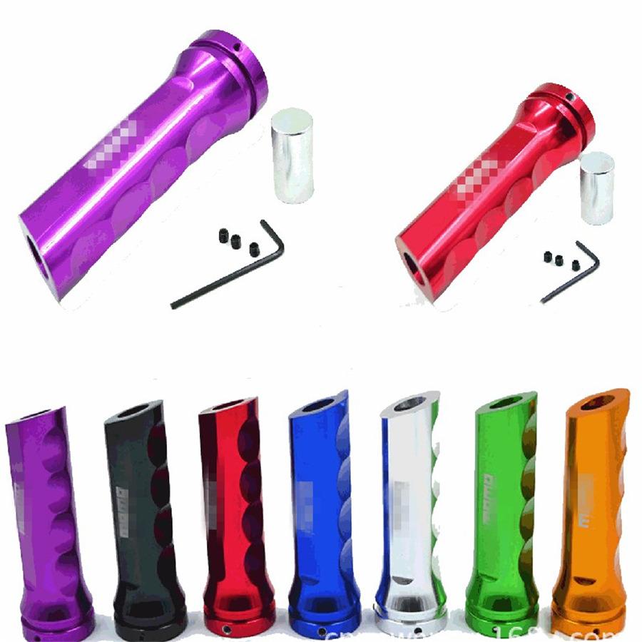 Car Auto Aluminum Hand Brake Sleeve Handbrake Handle Hand Protector Cover Purple