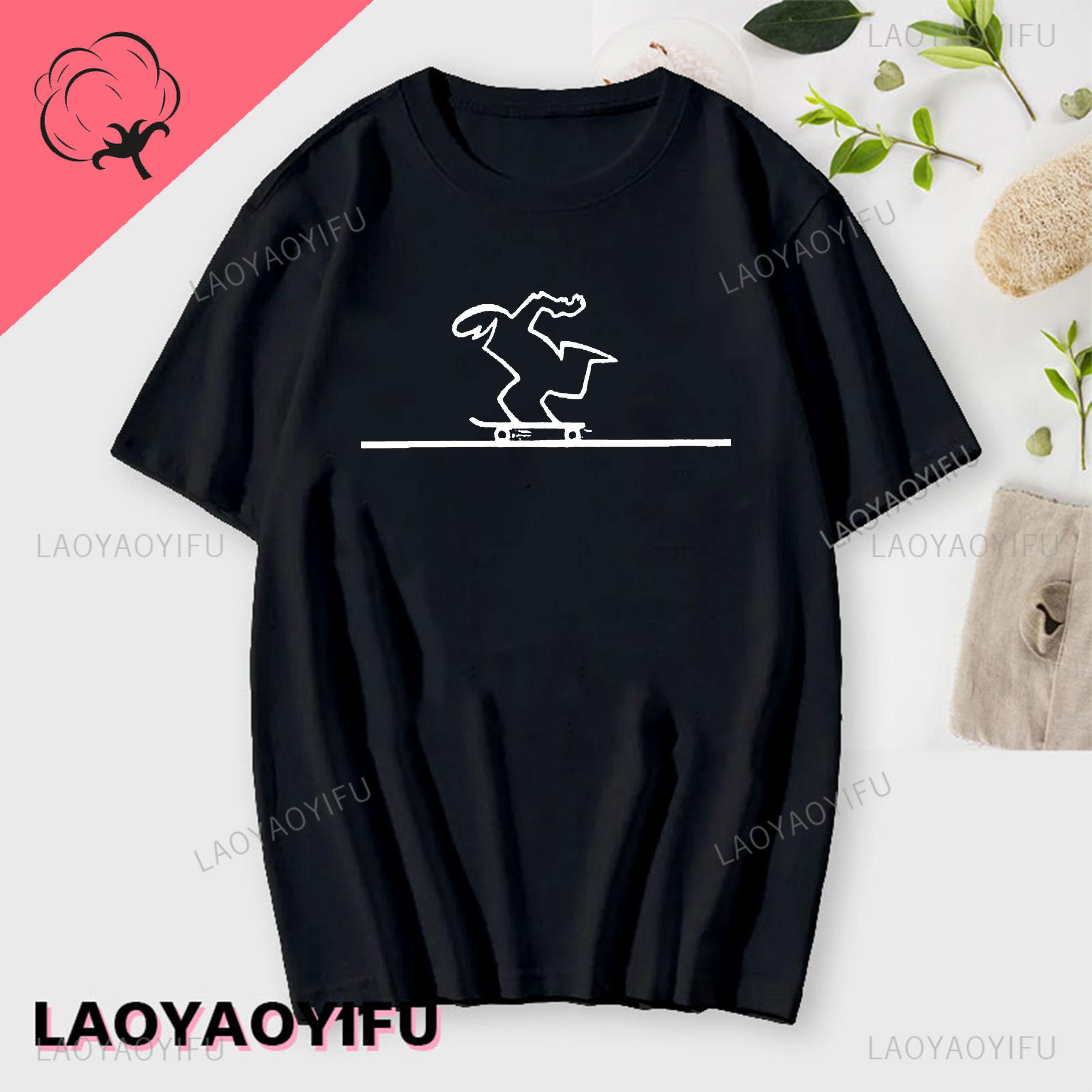 

La Line The Line Osvaldo Cavandoli TV Унісекс Унісекс Стиль Вуличний одяг Модна бавовняна футболка з круглим вирізом Повсякденна літня майка Унісекс S