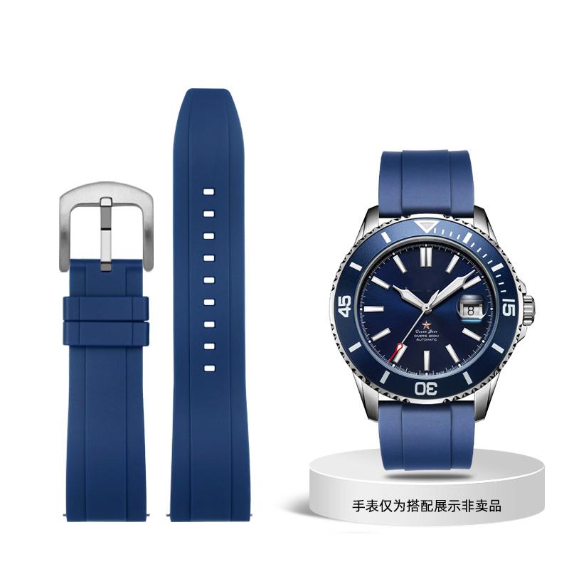 

Класичний гумовий ремінець для швидкоз’ємного ремінця Seiko Citizen Omega 20 мм 22 мм 24 мм Силіконовий ремінь Tropic Ремінець для смарт-годинника 24mm