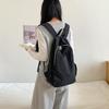 Doppelschultertasche mit Punktmuster - Einfacher Studentenrucksack, Leichter Doppelschulterrucksack
