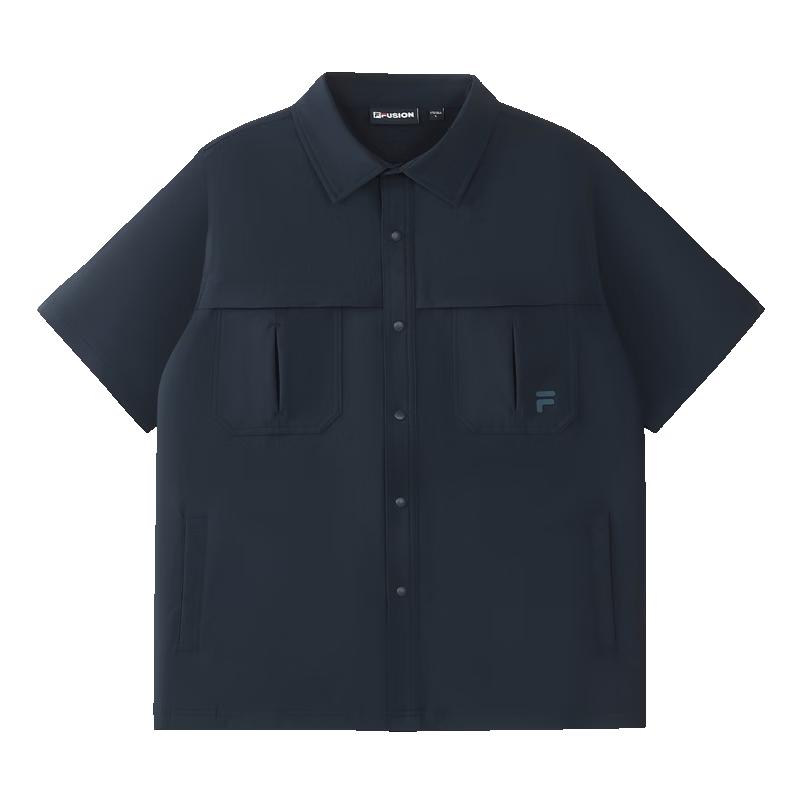FILA FUSION Men s Woven Short-Sleeve Casual Shirt L