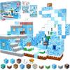 Neue Kreative Magnetische Bausteine Eswelt Magnetwürfel Architektonisches DIY Modell Kinderspielzeug Weihnachtsgeschenke für Jungen Mädchen