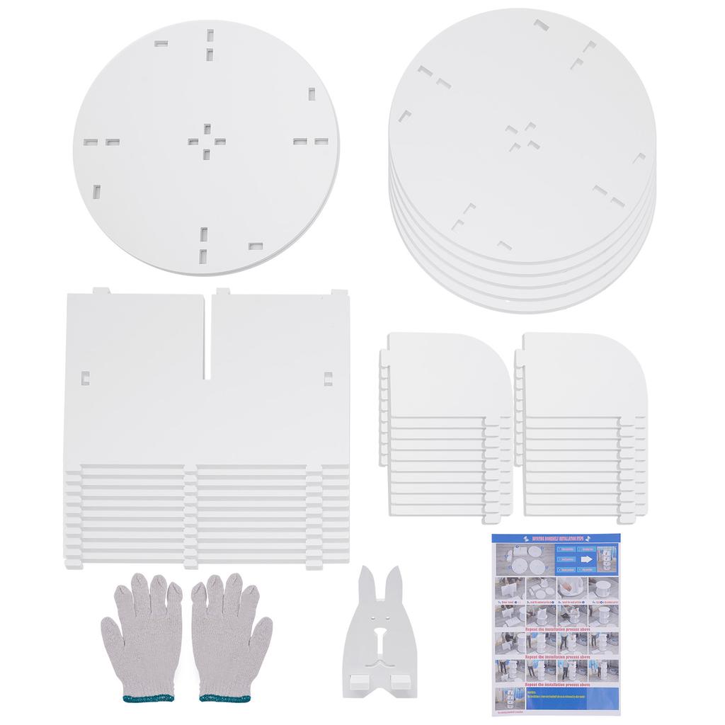 5patrový otočný a stohovatelný organizér na knihy, otočný regál na knihy s 20 přihrádkami, stojan pro vystavení do kanceláře/domu