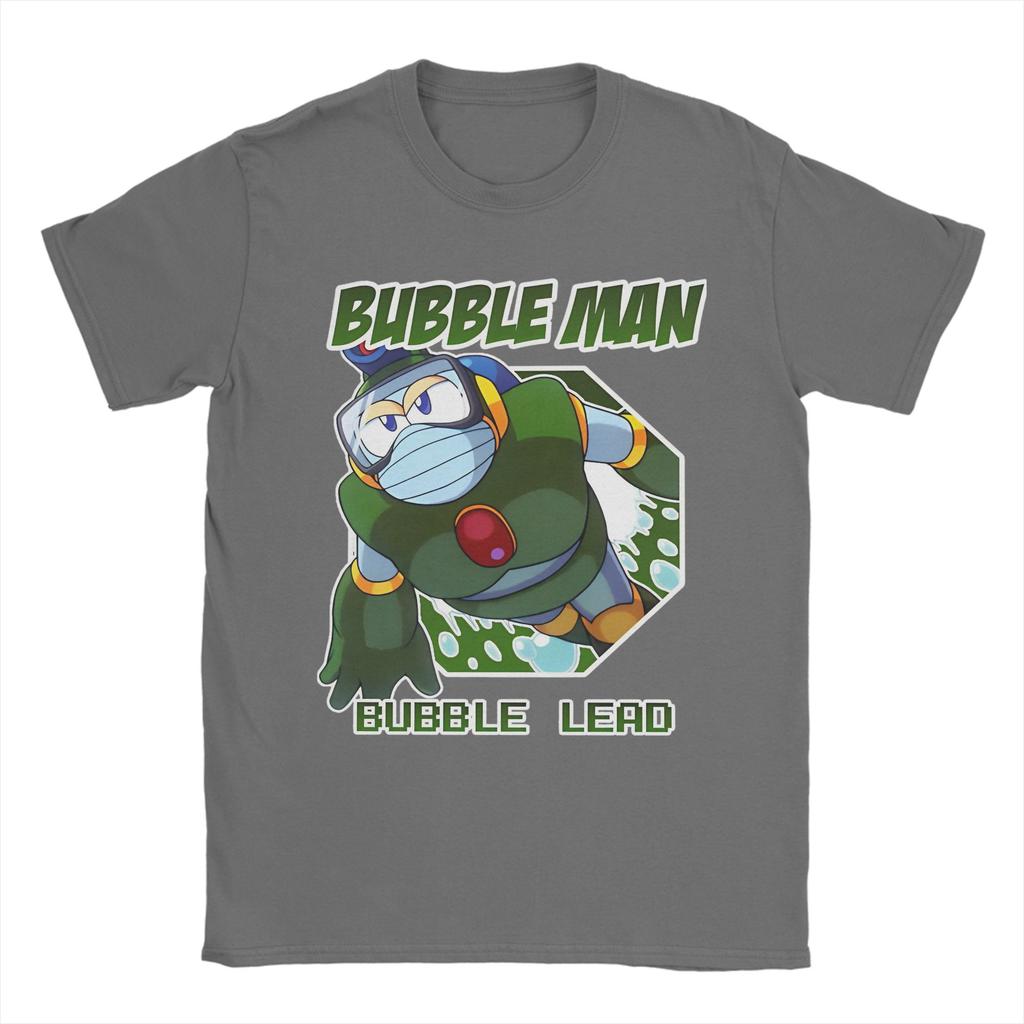 Megaman X Bubble Lead Bubble Man T Shirt Men Cotton Top Tee Aesthetic  Crewneck Short Sleeve