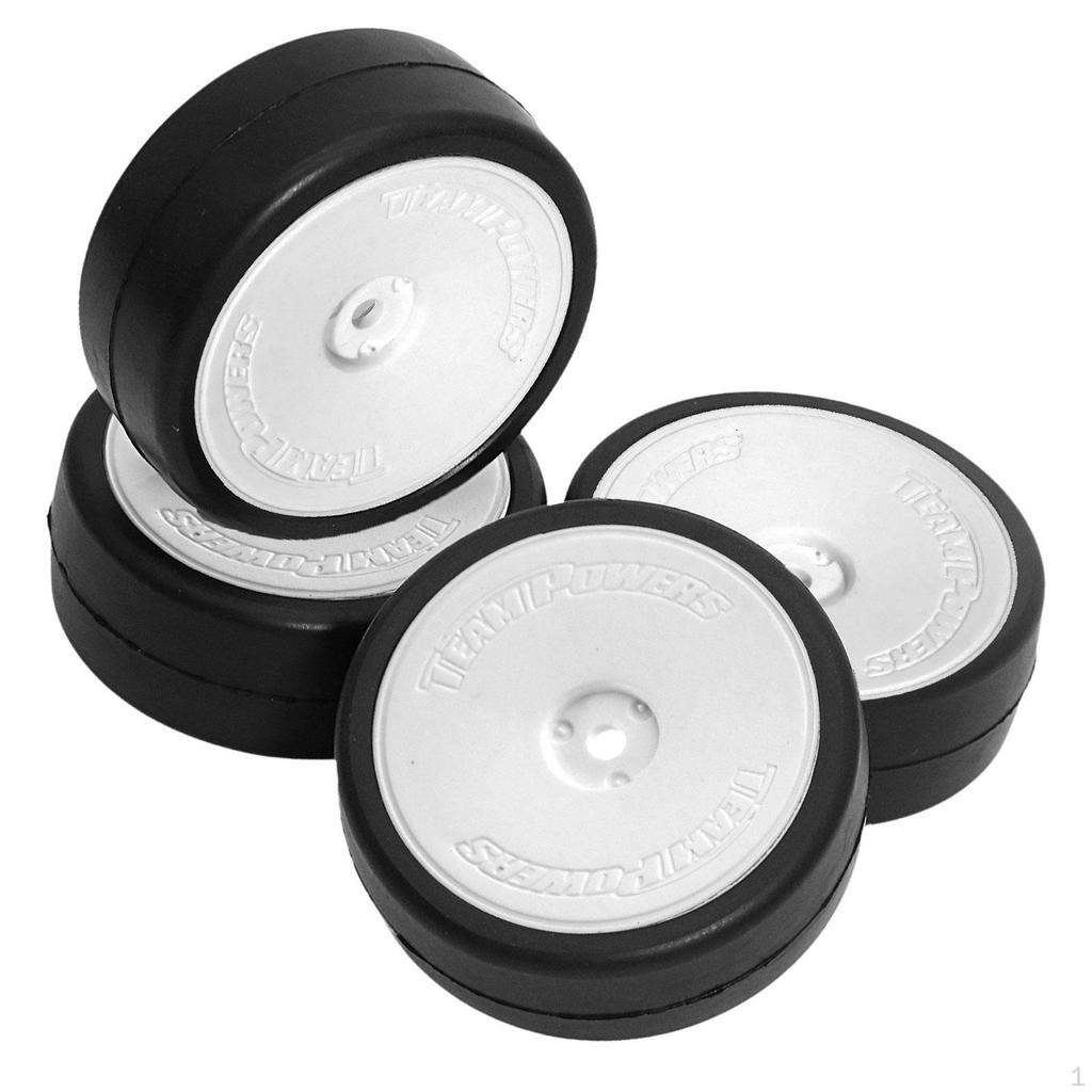 4 Pieces RC Tyre Rally Tyres Good Grip 65mm Diameter Replacements Wheel Tires Set for 1/10 Trucks